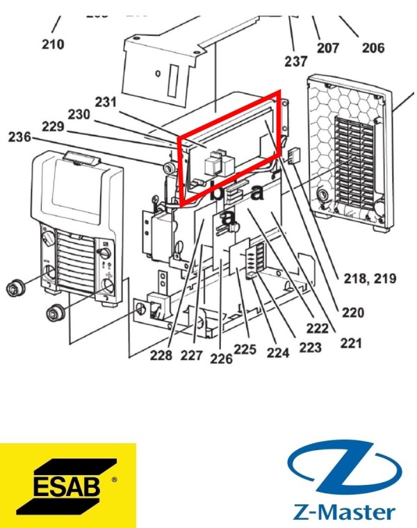 Внутренний источник питания Mig 5004i 0487837881 Esab (Эсаб)