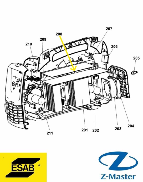 Плата для Caddy Mig C160i, C200i 0487849880