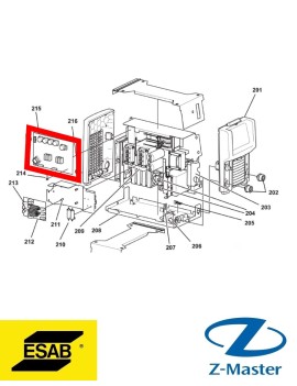 Плата для Mig5004 0487914880 Esab (Эсаб)