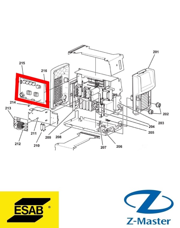 Плата для Mig5004 0487914880 Esab (Эсаб)