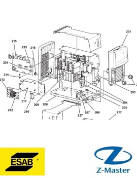 Силовая плата 0487914881 Esab