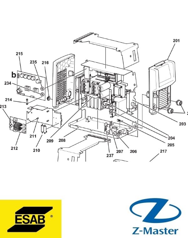 Силовая плата 0487914881 Esab