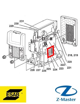 Печатная плата фильтр выпрямителя 0487953880 Esab (Эсаб)