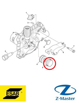 ручка блокировки 0558102329 Esab
