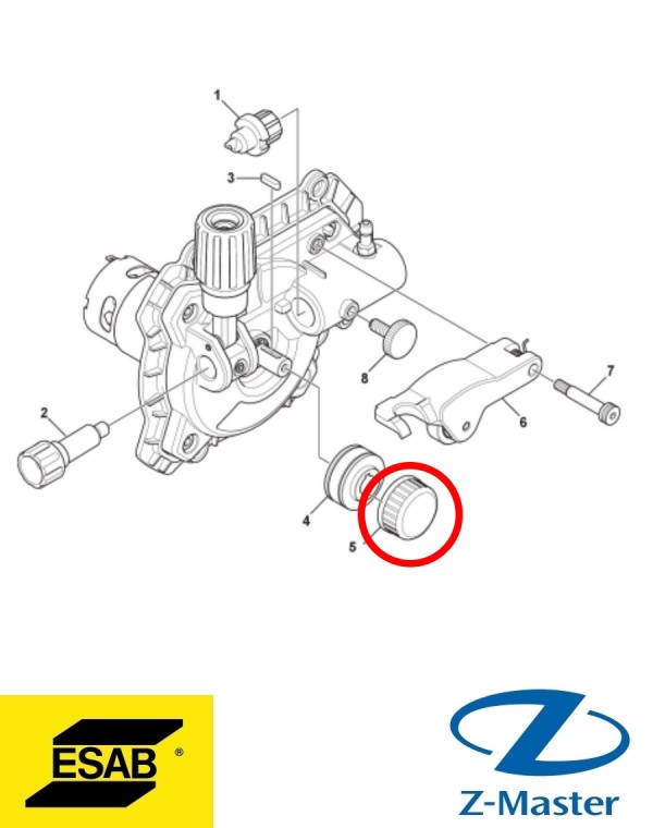 ручка блокировки 0558102329 Esab
