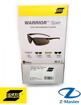 Очки защитные Warrior Spec Clear, прозрачные 0700012030 Эсаб