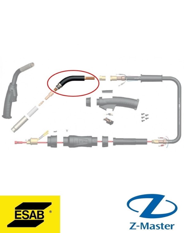 Шейка сварочной горелки PSF 305, 60 градусов /esab