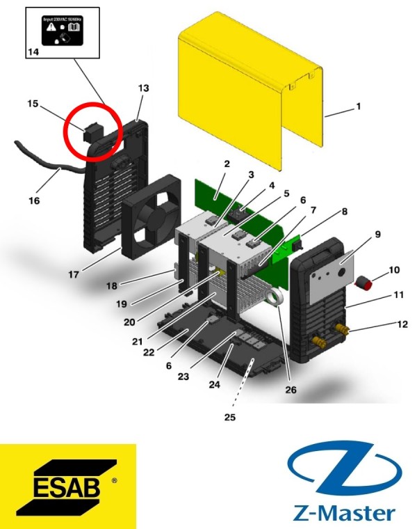 Выключатель Buddy Arc 145 0700300014 Esab (Эсаб)