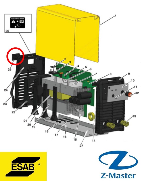 On/Off Switch 0700300044 Esab (Эсаб)
