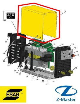 Крышка машины 0700300068 Esab (Эсаб)