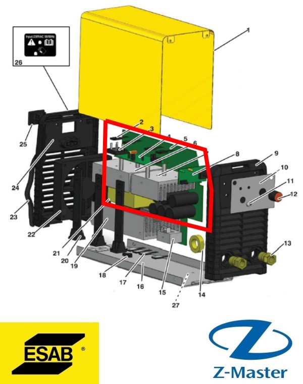Силовая плата для Buddy200 0700300069 Esab (Эсаб)