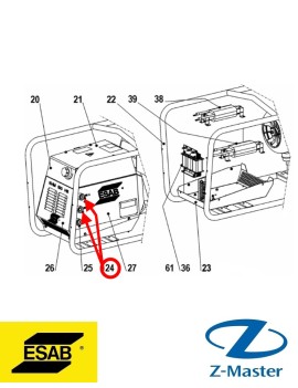 Сварочный разъем 0794000019 Esab (Эсаб)