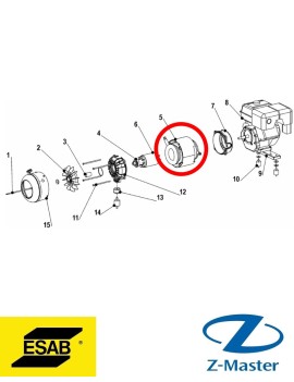 Статор 0794000004 Esab (Эсаб)