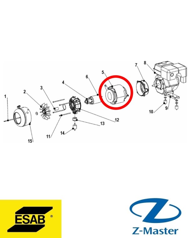Статор 50 Гц 0794000054 Esab (Эсаб)