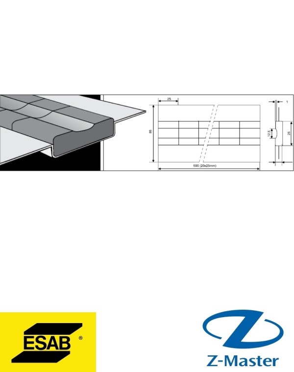 PZ 1500/73 Керамические подкладки Esab (Эсаб)