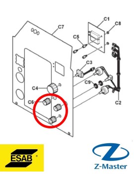ручка AristoFeed 0321475881 Esab (Эсаб)