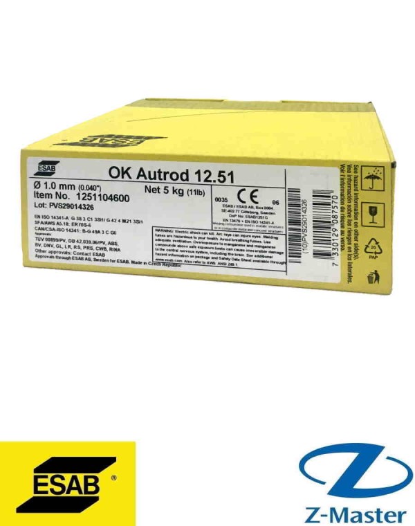 OK 12.51 Проволока сплошная Esab 1251104600